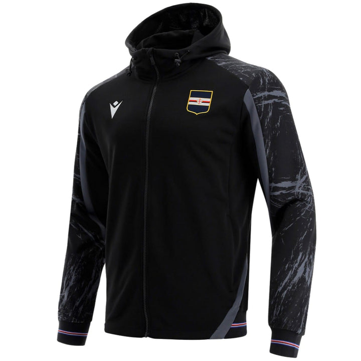 UC Sampdoria black presentation soccer tracksuit 2021/22 - Macron