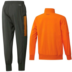 Manchester United orange presentation Soccer tracksuit 2021 - Adidas - SoccerTracksuits.com