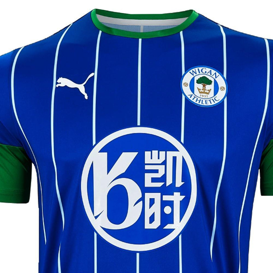 Wigan Athletic Home soccer jersey - Puma SoccerTracksuits.com